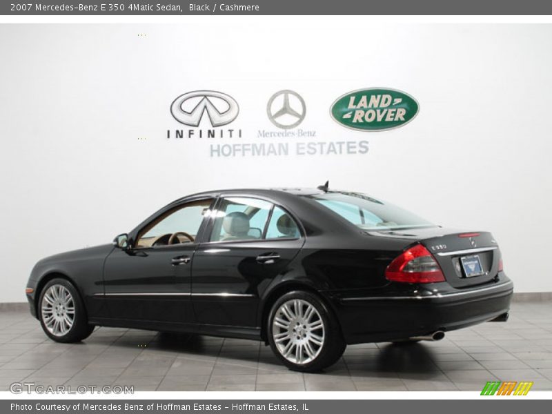 Black / Cashmere 2007 Mercedes-Benz E 350 4Matic Sedan