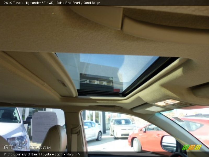 Salsa Red Pearl / Sand Beige 2010 Toyota Highlander SE 4WD