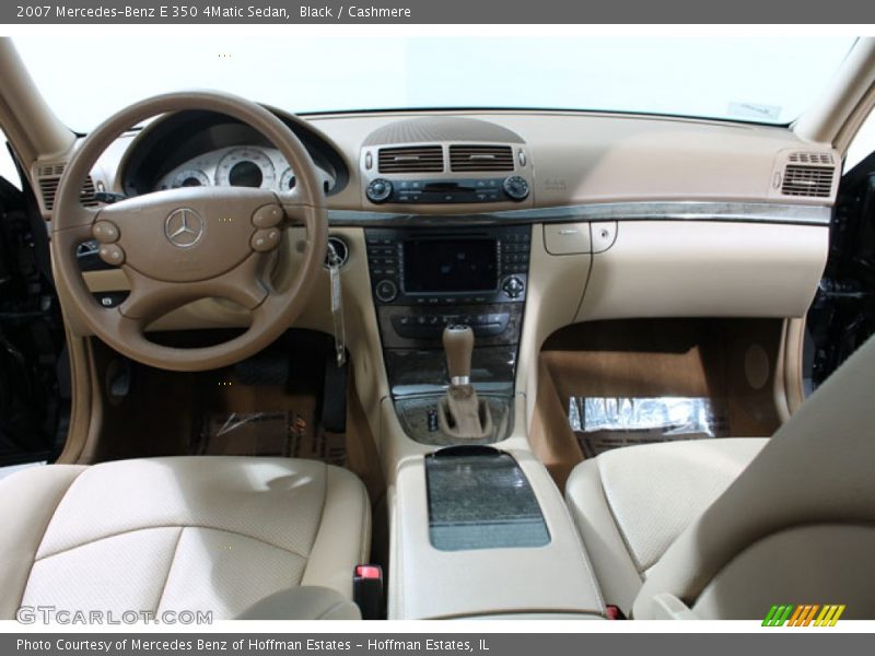 Black / Cashmere 2007 Mercedes-Benz E 350 4Matic Sedan