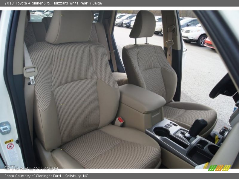 Blizzard White Pearl / Beige 2013 Toyota 4Runner SR5