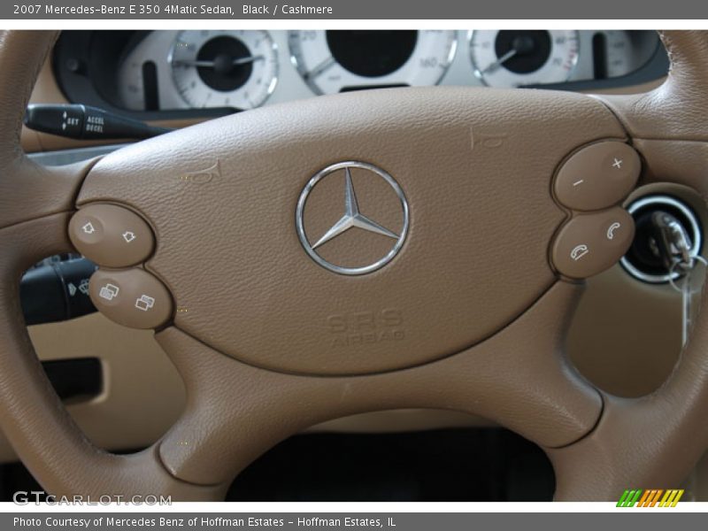 Black / Cashmere 2007 Mercedes-Benz E 350 4Matic Sedan