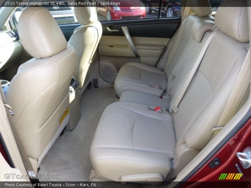Salsa Red Pearl / Sand Beige 2010 Toyota Highlander SE 4WD