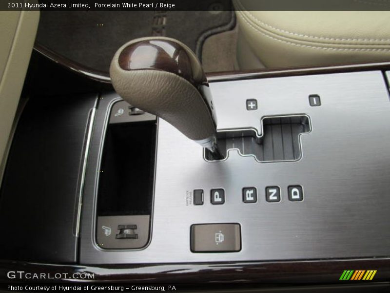  2011 Azera Limited 6 Speed Shiftronic Automatic Shifter