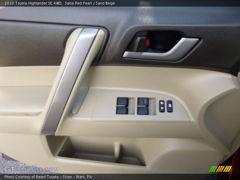 Salsa Red Pearl / Sand Beige 2010 Toyota Highlander SE 4WD