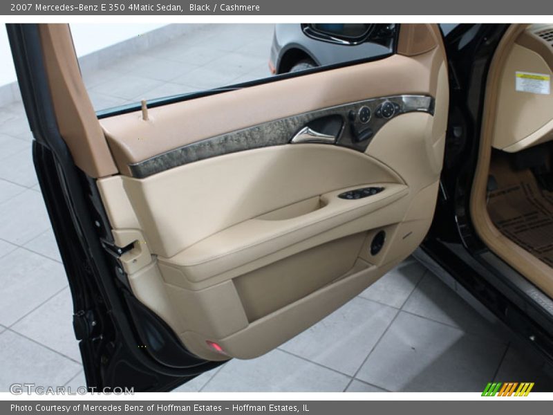 Black / Cashmere 2007 Mercedes-Benz E 350 4Matic Sedan
