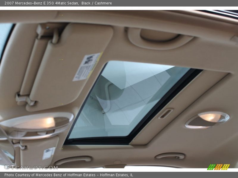 Black / Cashmere 2007 Mercedes-Benz E 350 4Matic Sedan