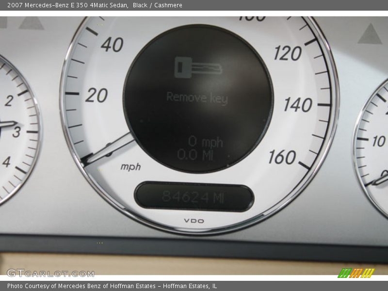 Black / Cashmere 2007 Mercedes-Benz E 350 4Matic Sedan