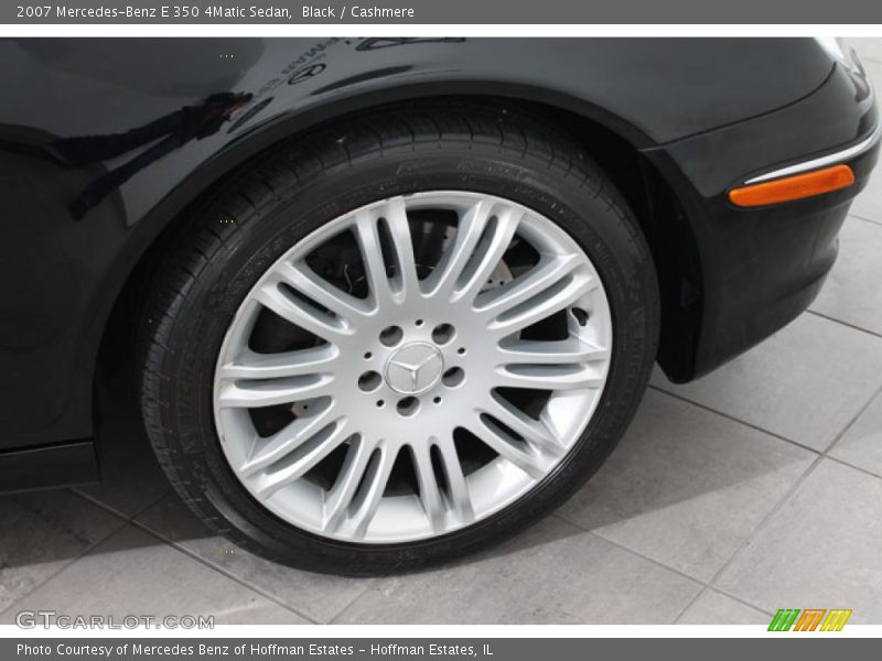 Black / Cashmere 2007 Mercedes-Benz E 350 4Matic Sedan