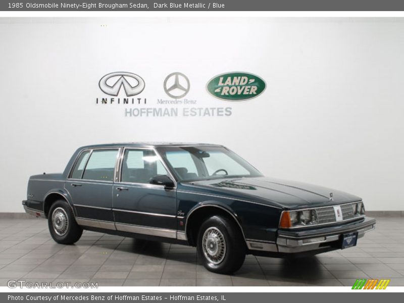 Dark Blue Metallic / Blue 1985 Oldsmobile Ninety-Eight Brougham Sedan