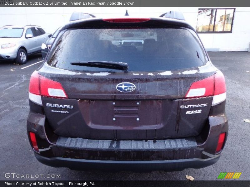 Venetian Red Pearl / Saddle Brown 2013 Subaru Outback 2.5i Limited