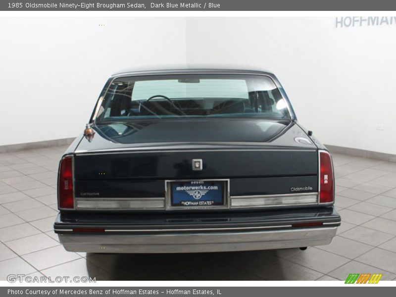 Dark Blue Metallic / Blue 1985 Oldsmobile Ninety-Eight Brougham Sedan
