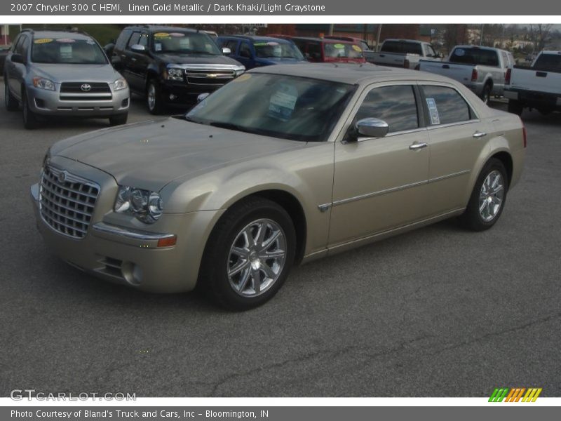 Linen Gold Metallic / Dark Khaki/Light Graystone 2007 Chrysler 300 C HEMI