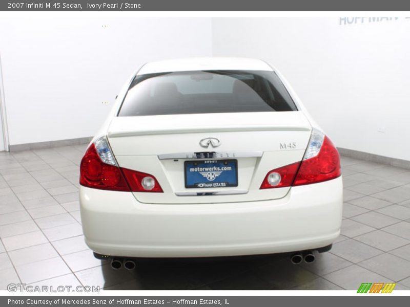 Ivory Pearl / Stone 2007 Infiniti M 45 Sedan