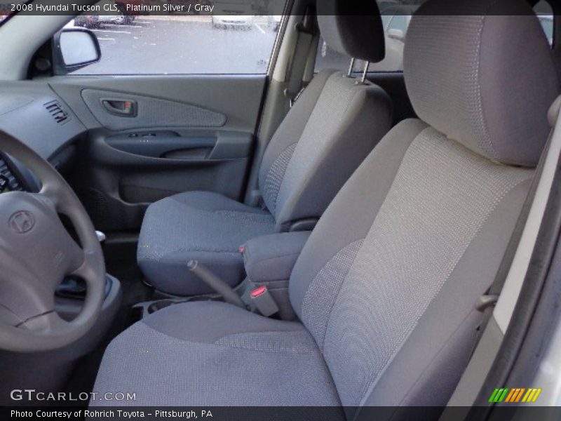Platinum Silver / Gray 2008 Hyundai Tucson GLS