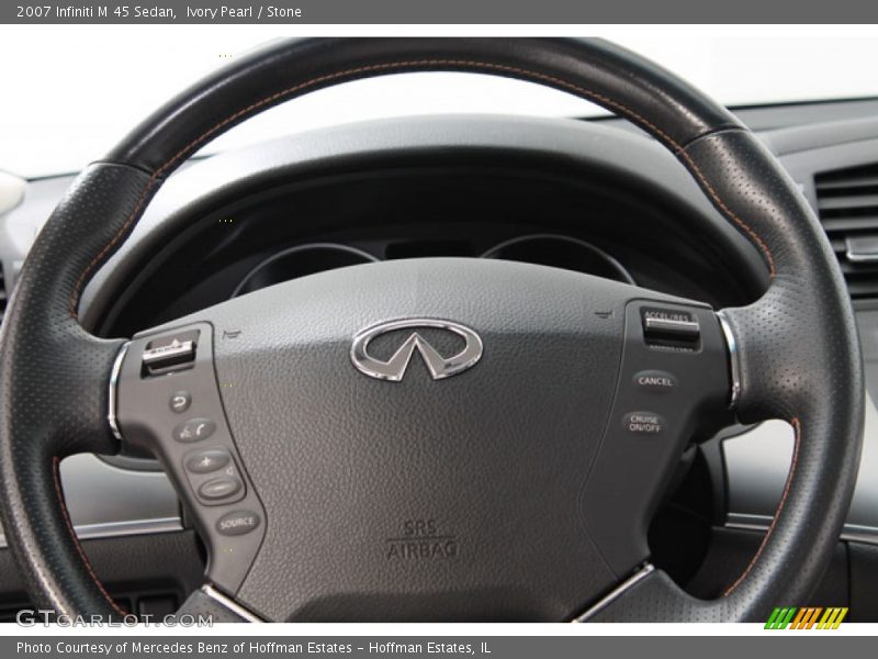 Ivory Pearl / Stone 2007 Infiniti M 45 Sedan
