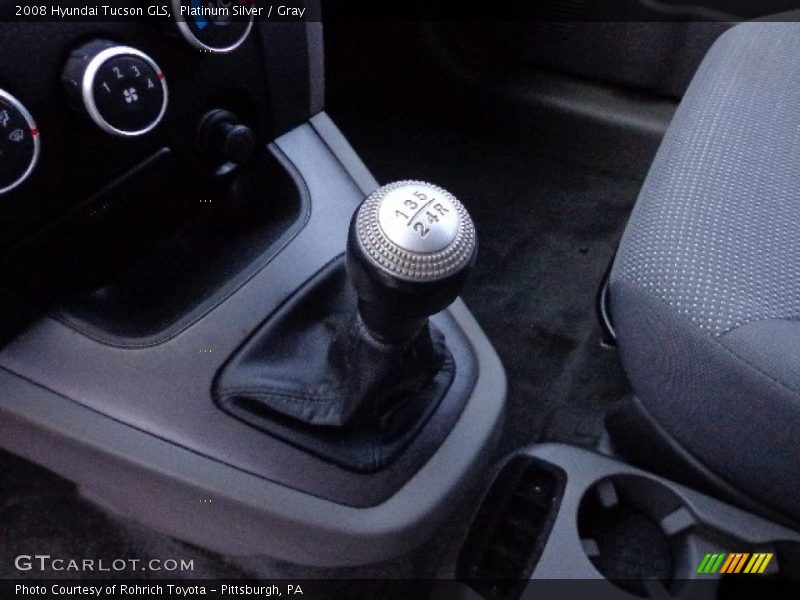 Platinum Silver / Gray 2008 Hyundai Tucson GLS