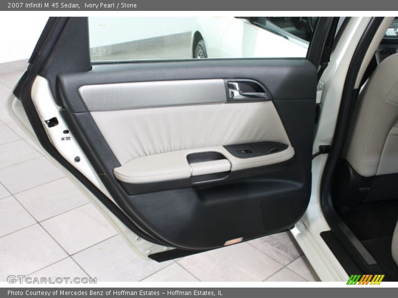 Ivory Pearl / Stone 2007 Infiniti M 45 Sedan