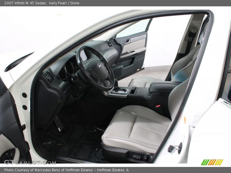Ivory Pearl / Stone 2007 Infiniti M 45 Sedan