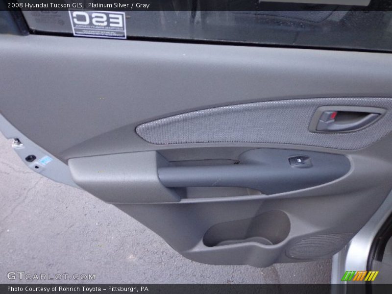 Platinum Silver / Gray 2008 Hyundai Tucson GLS