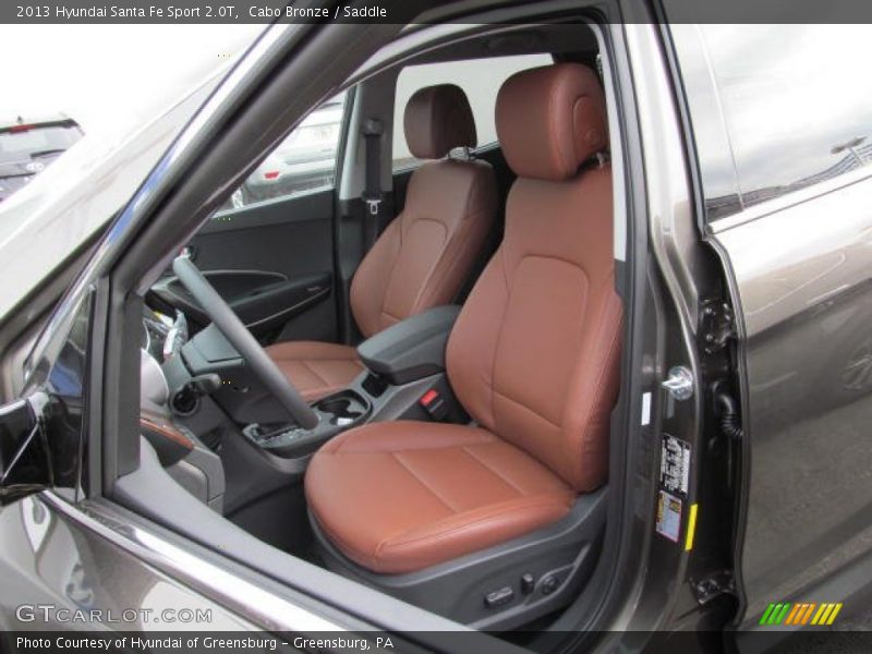  2013 Santa Fe Sport 2.0T Saddle Interior