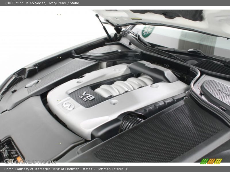 Ivory Pearl / Stone 2007 Infiniti M 45 Sedan