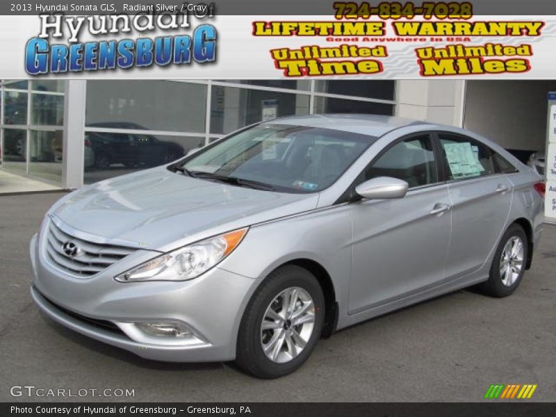 Radiant Silver / Gray 2013 Hyundai Sonata GLS