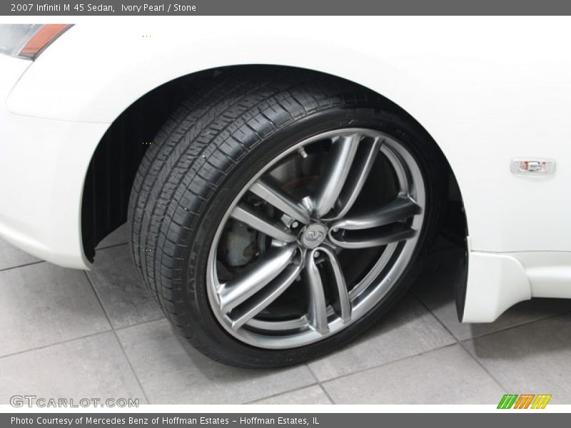 Ivory Pearl / Stone 2007 Infiniti M 45 Sedan