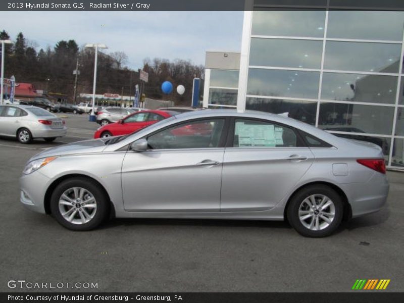 Radiant Silver / Gray 2013 Hyundai Sonata GLS
