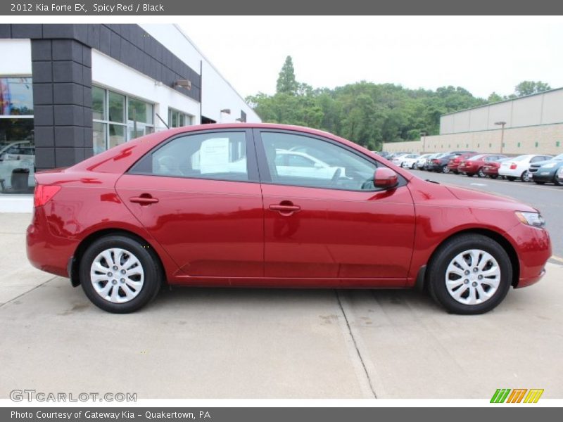 Spicy Red / Black 2012 Kia Forte EX