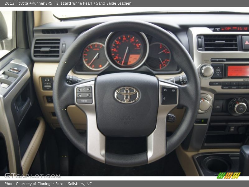 Blizzard White Pearl / Sand Beige Leather 2013 Toyota 4Runner SR5