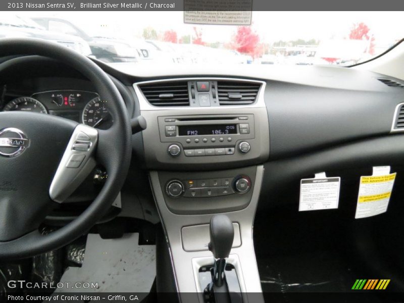 Brilliant Silver Metallic / Charcoal 2013 Nissan Sentra SV