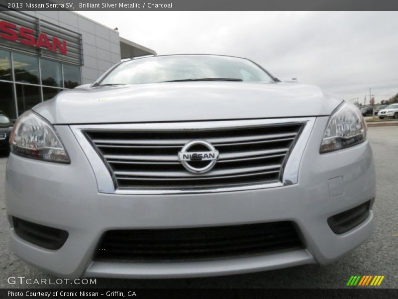 Brilliant Silver Metallic / Charcoal 2013 Nissan Sentra SV