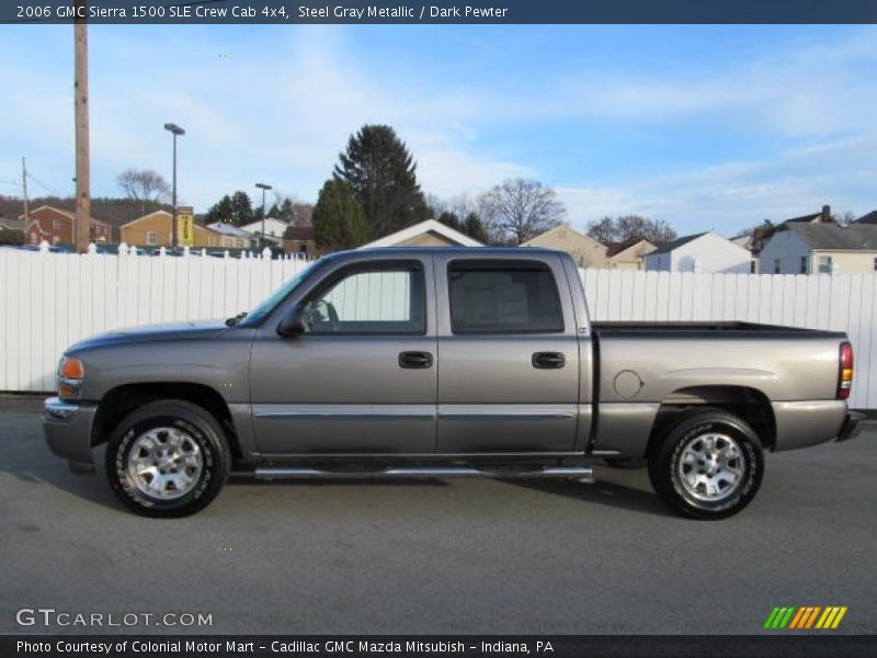 Steel Gray Metallic / Dark Pewter 2006 GMC Sierra 1500 SLE Crew Cab 4x4