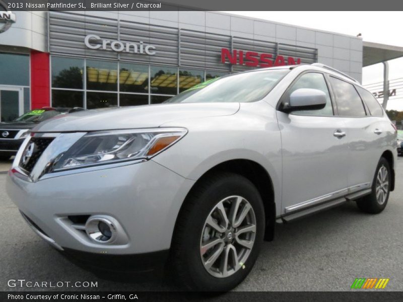 Brilliant Silver / Charcoal 2013 Nissan Pathfinder SL