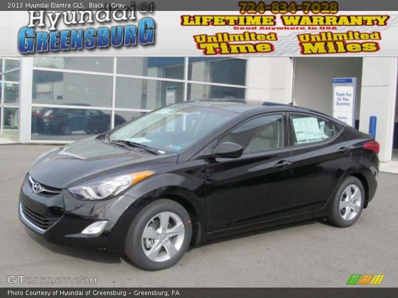 Black / Gray 2013 Hyundai Elantra GLS
