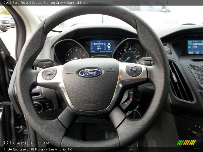 Sterling Gray / Charcoal Black 2013 Ford Focus S Sedan