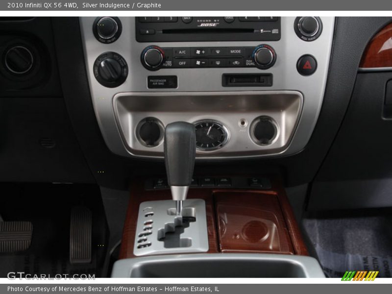Controls of 2010 QX 56 4WD