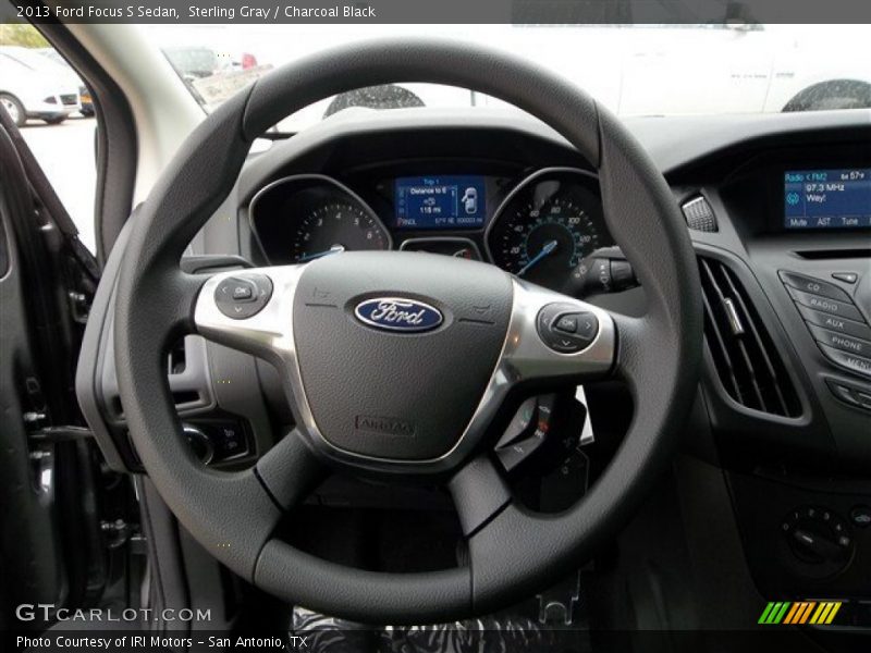 Sterling Gray / Charcoal Black 2013 Ford Focus S Sedan