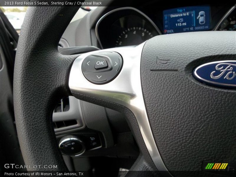 Sterling Gray / Charcoal Black 2013 Ford Focus S Sedan