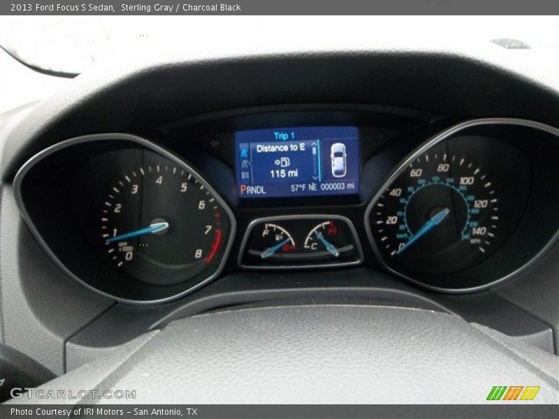 Sterling Gray / Charcoal Black 2013 Ford Focus S Sedan