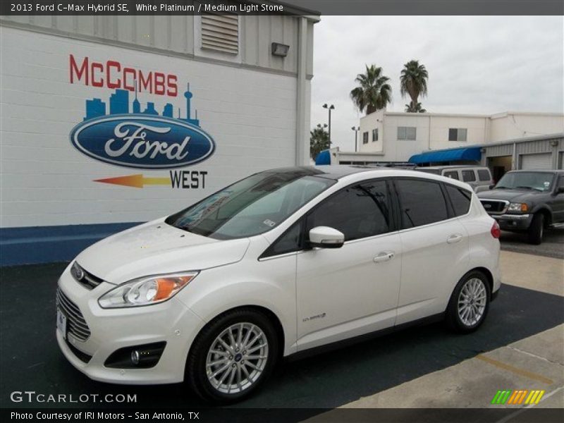 White Platinum / Medium Light Stone 2013 Ford C-Max Hybrid SE