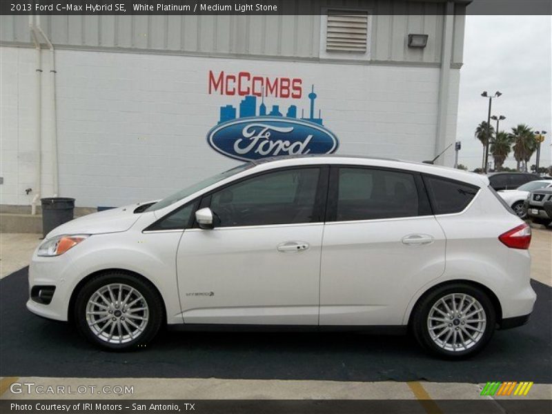 White Platinum / Medium Light Stone 2013 Ford C-Max Hybrid SE