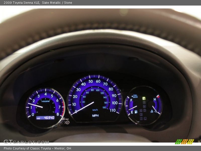 Slate Metallic / Stone 2009 Toyota Sienna XLE
