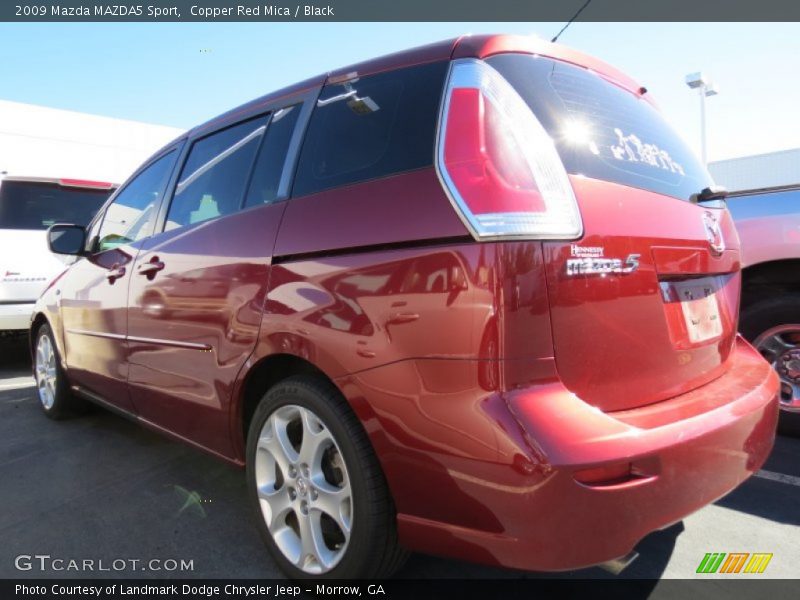 Copper Red Mica / Black 2009 Mazda MAZDA5 Sport