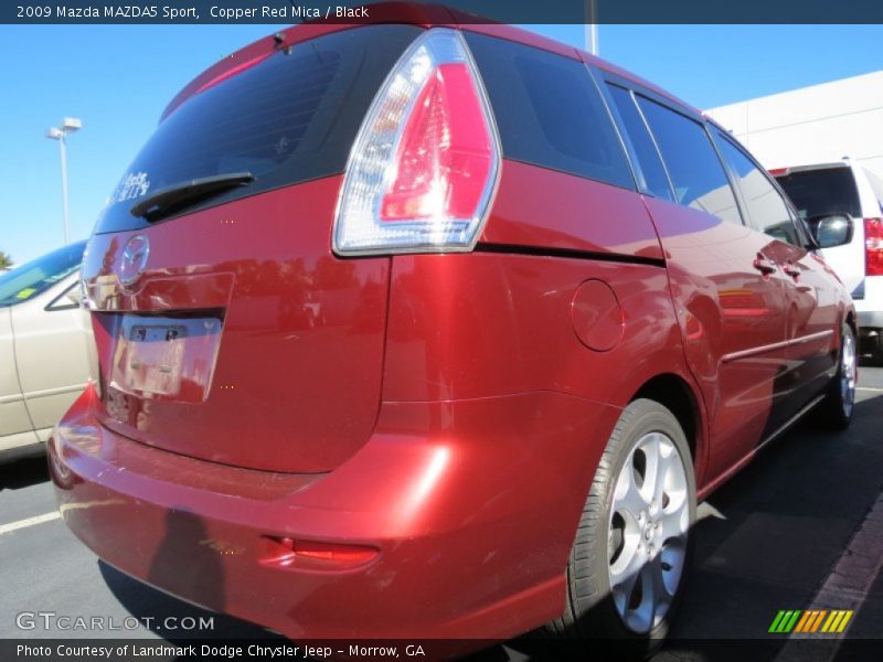 Copper Red Mica / Black 2009 Mazda MAZDA5 Sport