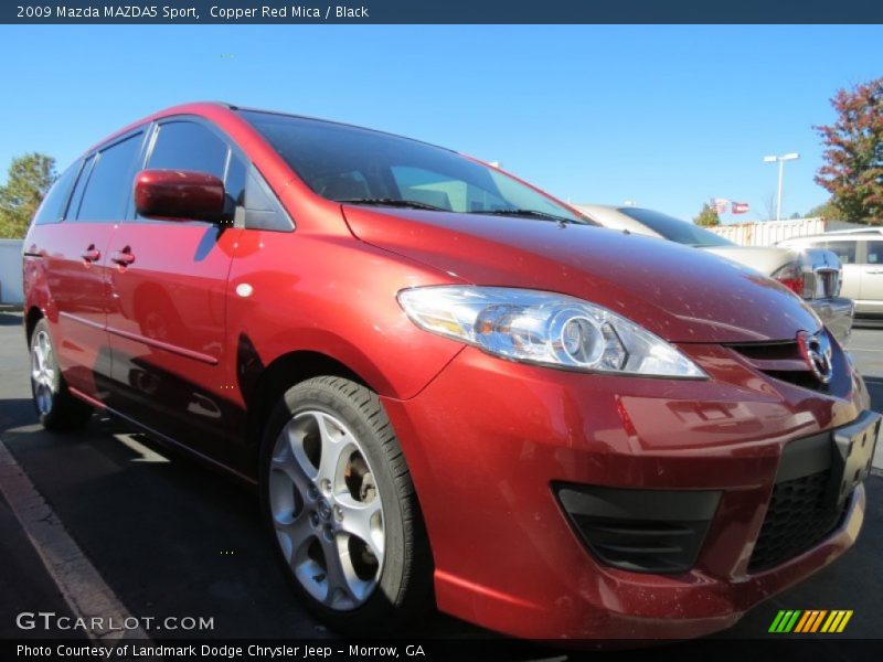 Copper Red Mica / Black 2009 Mazda MAZDA5 Sport