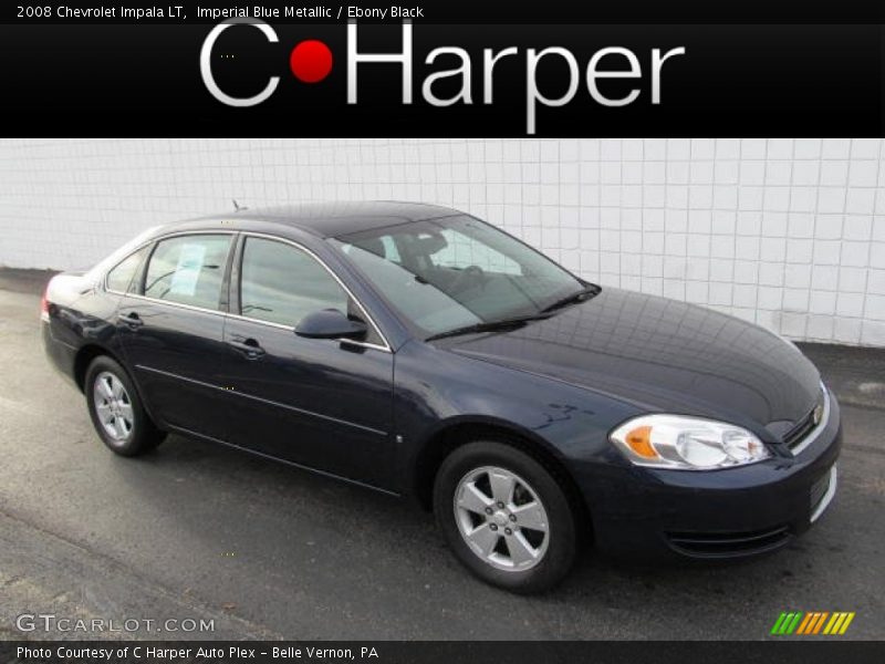 Imperial Blue Metallic / Ebony Black 2008 Chevrolet Impala LT