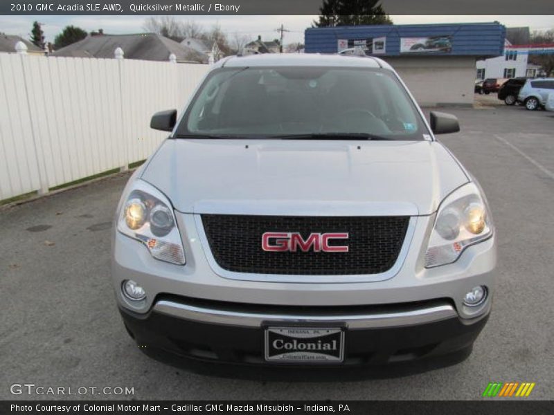 Quicksilver Metallic / Ebony 2010 GMC Acadia SLE AWD