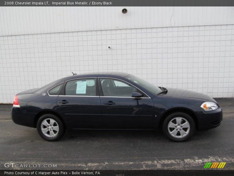Imperial Blue Metallic / Ebony Black 2008 Chevrolet Impala LT
