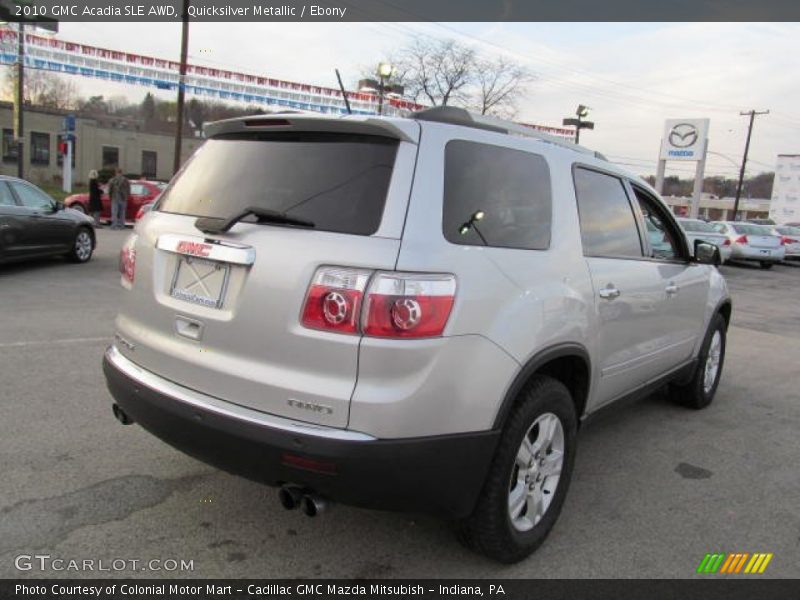 Quicksilver Metallic / Ebony 2010 GMC Acadia SLE AWD